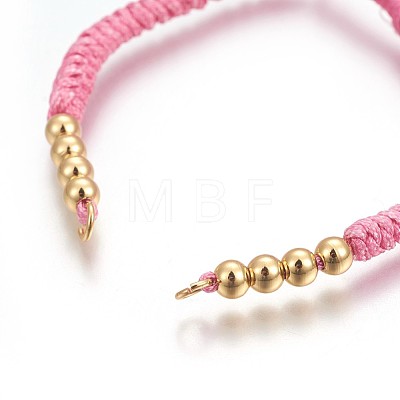 Nylon Cord Braided Bead Bracelets Making BJEW-F360-F01-1