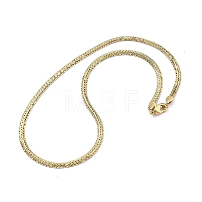 Brass Wheat Chain Necklaces for Women NJEW-U035-06G-1