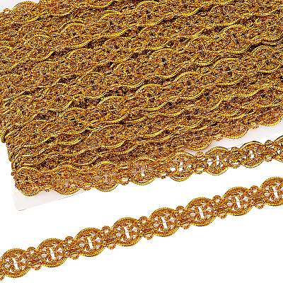 Filigree Corrugated Lace Ribbon OCOR-WH0080-64B-1