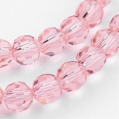 Transparent Glass Bead Strands GLAA-G013-6mm-87-1