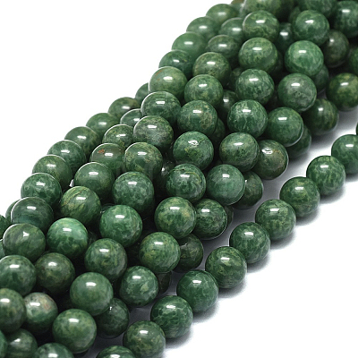 Natural African Jade Beads Strands G-F674-06-8mm-01-1