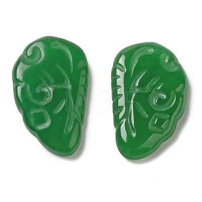 Dyed Natural Malaysia Jade Caraved Cabochons G-Q192-01B-1