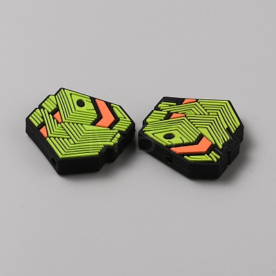 U.S. Dollar Food Grade Eco-Friendly Silicone Focal Beads LS-SIL-CJC0007-02B-1
