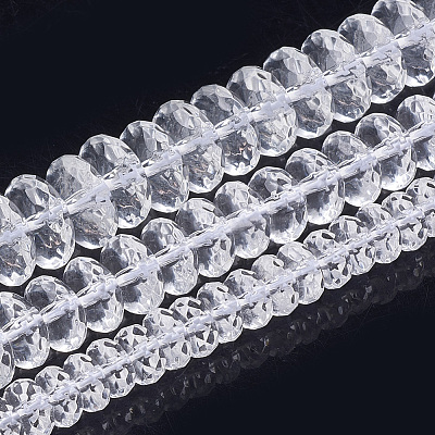 Synthetic Quartz Crystal Beads Strands X-G-S285-13-1