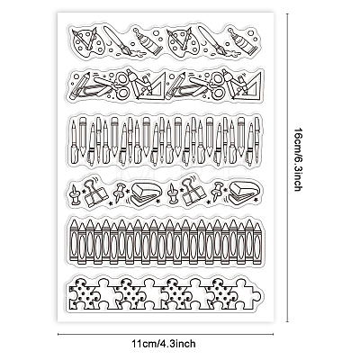 Custom PVC Plastic Clear Stamps DIY-WH0448-0368-1