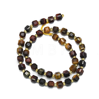 Natural Tiger Eye Beads Strand G-I376-D36-01-1