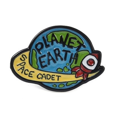 Cartoon Planet Space Cadet Enamel Pins JEWB-S019-07-1
