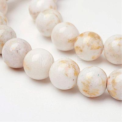 Natural Mashan Jade Beads Strands G-P232-01-F-8mm-1