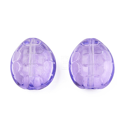 Transparent Spray Painted Glass Beads GLAA-N035-022-C01-1