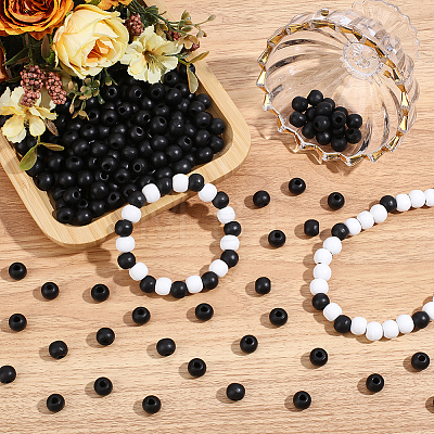 600Pcs Dyed Natural Wood Beads WOOD-PA0001-68B-1