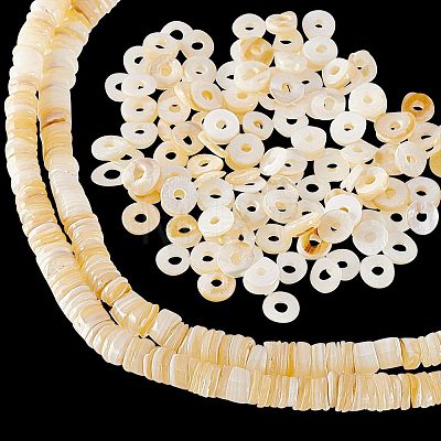  2 Strands Shell Beads Strands SSHEL-NB0001-29-1