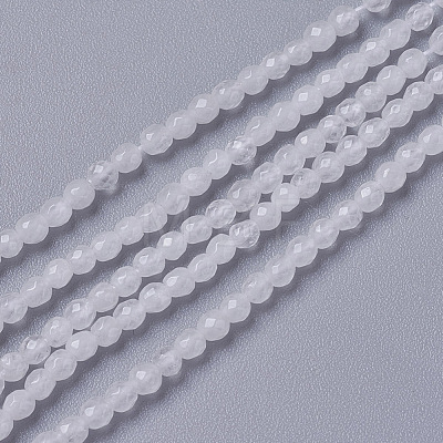 Natural White Jade Beads Strands G-F596-46E-3mm-1