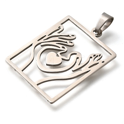 304 Stainless Steel Pendants STAS-Z119-22P-1