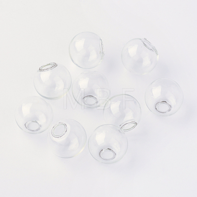 Round Mechanized Blown Glass Globe Ball Bottles X-BLOW-R001-10mm-1