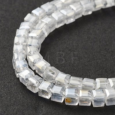 Electroplate Glass Beads Strands EGLA-R030-4x4mm-20-1