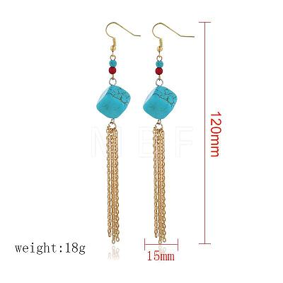 Handmade Iron Acrylic Dangle Earrings for Women GE3753-6-1