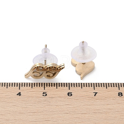 304 Stainless Steel Stud Earrings EJEW-Z089-26G-1