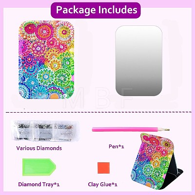 Folding Mirror DIY Diamond Painting Kit PW-WG7E75E-01-1