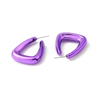 Triangle Acrylic Stud Earrings EJEW-P251-06-1
