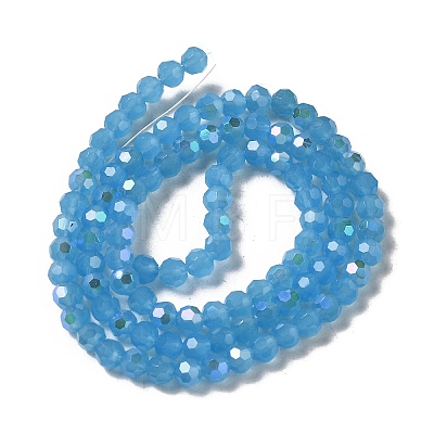 Imitation Jade Glass Beads Strands EGLA-A035-J4mm-L07-1