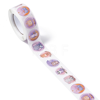 8 Patterns Paper Cartoon Sticker Rolls X-STIC-E001-07-1