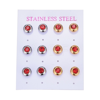304 Stainless Steel Stud Earrings EJEW-L251-A02-1