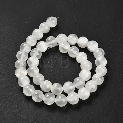 Natural White Jade Beads Strands G-B128-A02-04-1