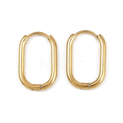304 Stainless Steel Oval Hoop Earrings EJEW-K268-36G-1