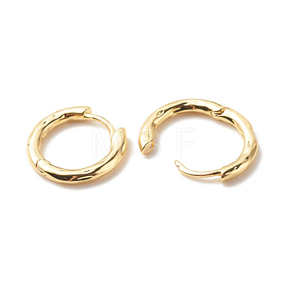 Brass Tubular Hoop Earrings for Women EJEW-G306-01G-1