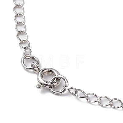 Pearl & Glass Pendant Necklaces NJEW-JN04669-1