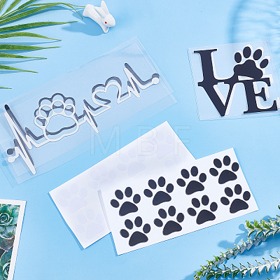 SUPERFINDINGS 6Sheets 6 Style Waterproof PET Decoration Sticker DIY-FH0004-48-1