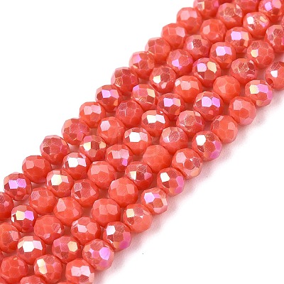Electroplate Glass Beads Strands LS-EGLA-A044-P3mm-B21-1