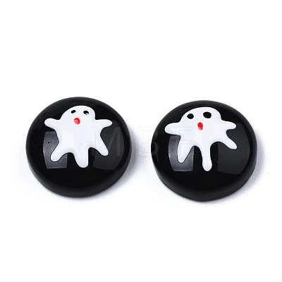 Halloween Opaque Resin Enamel Cabochons CRES-N031-012-1