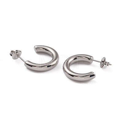 304 Stainless Steel Stud Earrings for Women EJEW-G346-07C-P-1