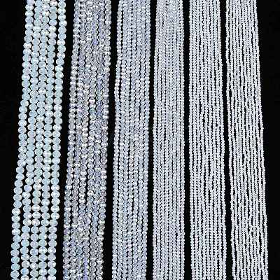 Electroplate Glass Beads Strands EGLA-A044-J4mm-B06-1