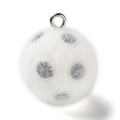 Flocking Opaque Sports Theme Resin Pendants LS-RESI-D017-01C-P-1
