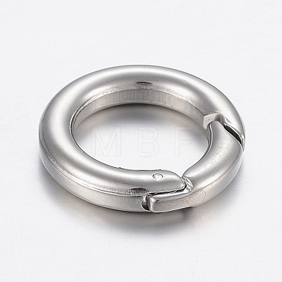 304 Stainless Steel Spring Gate Rings STAS-P198-09A-1
