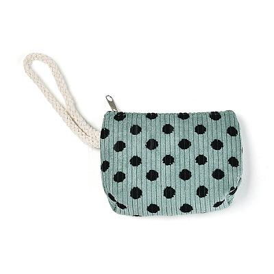 Big Polka Dot Corduroy Clutch Bags AJEW-N003-27-1