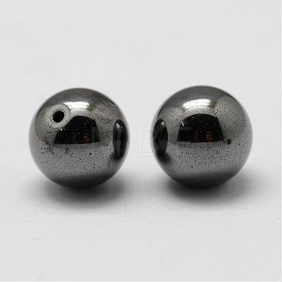 Non-magnetic Synthetic Hematite Beads G-P162-02-8mm-1