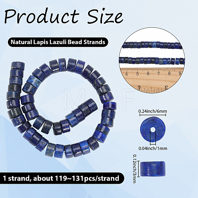1 Strand Natural Lapis Lazuli Bead Strands G-PA0002-27-1