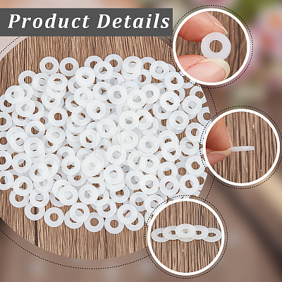 200Pcs Nylon Gaskets FIND-GF0009-37C-1