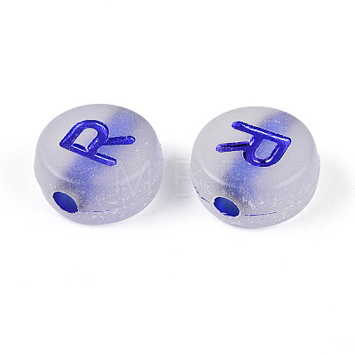 Luminous Frosted Acrylic Beads FACR-T008-02R-1