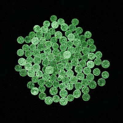 Luminous Glow in the Dark Transparent Glass Round Beads GLAA-F124-B09-1
