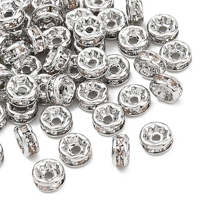 SHEGRACE Brass Micro Pave Clear Cubic Zirconia Spacer Beads XGRQ1U564-307P-1