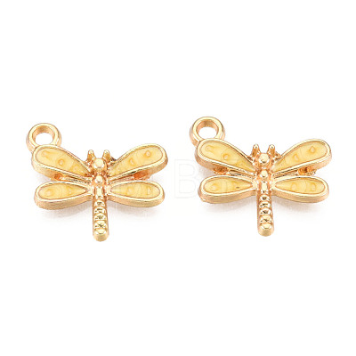 Light Gold Plated Alloy Charms ENAM-T009-02D-1