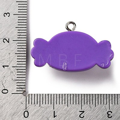 Halloween Theme Opaque Resin Pendants RESI-D075-03C-1