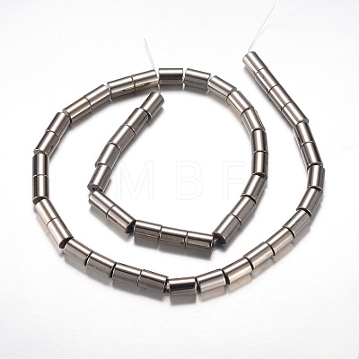 Electroplate Magnetic Synthetic Hematite Bead Strands G-A164-05B-05-1