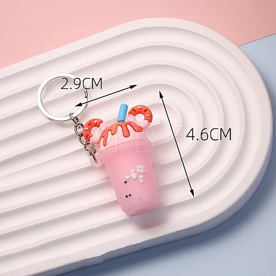 Milk Tea PVC Bag Keychain PW-WG2786B-03-1