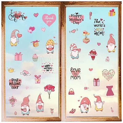 8 Sheets 8 Styles PVC Waterproof Wall Stickers DIY-WH0345-200-1