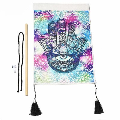 Cloth Wall Hanging Tapestry HJEW-M003-02B-1